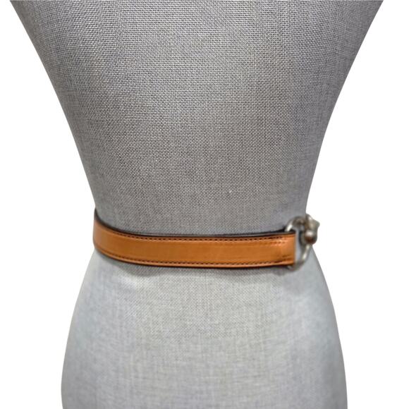 Classic Equestrian Leather Belt with Snaffle Bit Hardware main image 5